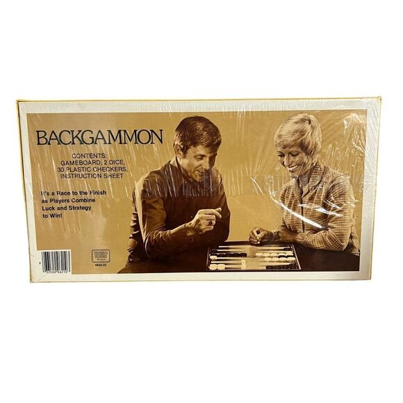 Vintage 1981 Whitman Backgammon Board Game NEW Factory Sealed 4832-22 - Picture 2 of 9